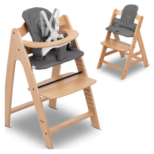 Hauck Cuscino per seggiolone / cuscino per seggiolone per bambini - Grigio scuro