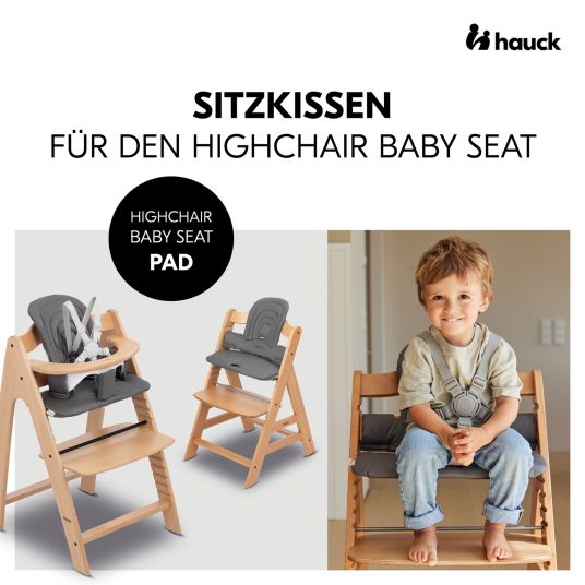 Hauck Seat cushion / highchair cushion for Highchair Baby Seat - Dark Grey