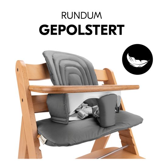 Hauck Sitzissen / Hochstuhlauflage für Highchair Baby Seat - Dark Grey