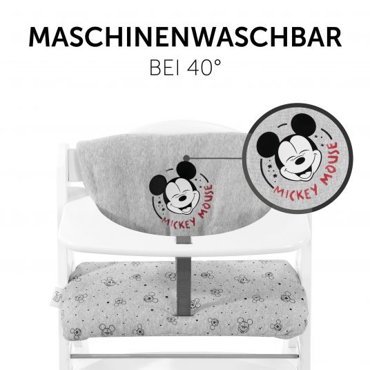 Hauck Sitzkissen / Hochstuhlauflage für Alpha Hochstuhl Highchair Pad Deluxe - Disney - Mickey Mouse Grey
