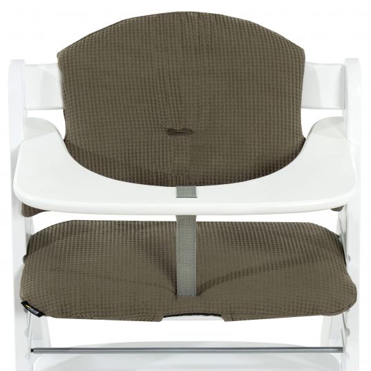 Hauck Seat Pad / Highchair Pad for Alpha Highchair - Highchair Pad Select - Waffle Pique Olive