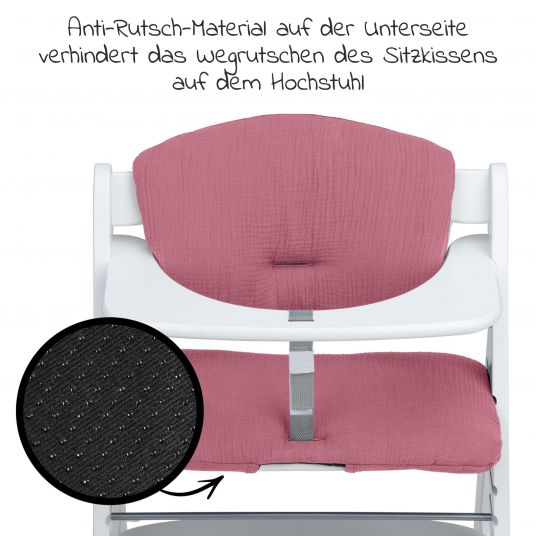 Hauck Sitzkissen / Hochstuhlauflage Highchair Pad für Alpha Plus Hochstuhl - Berry