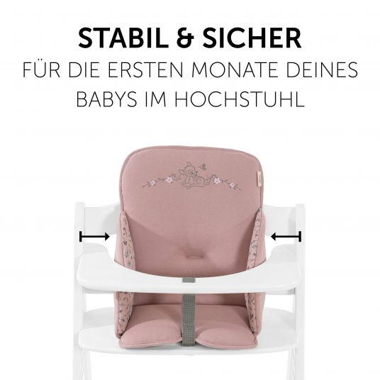 Hauck Sitzverkleinerer / Sitzkissen für Alpha Hochstuhl Cosy Select - Disney - Bambi Rose