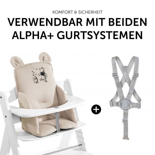 Hauck Sitzverkleinerer / Sitzkissen für Alpha Hochstuhl Cosy Select - Disney - Winnie the Pooh Beige