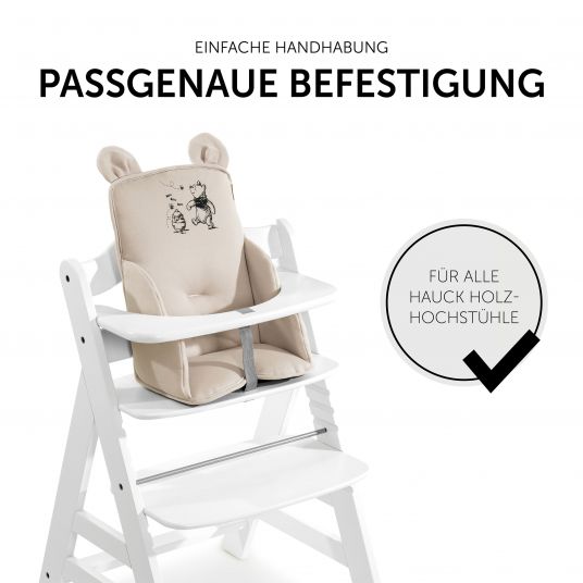 Hauck Sitzverkleinerer / Sitzkissen für Alpha Hochstuhl Cosy Select - Disney - Winnie the Pooh Beige