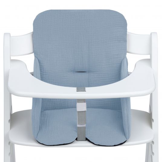 Hauck Sitzverkleinerer / Sitzkissen Highchair Baby Pad für Alpha Plus Hochstuhl - Dusty Blue