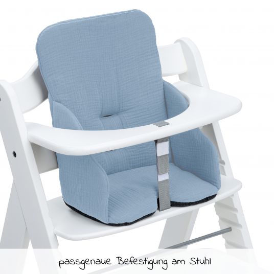 Hauck Riduttore di seduta / Cuscino per seggiolone per bambini per seggiolone Alpha Plus - Blu polvere