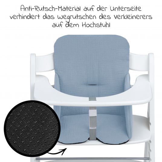 Hauck Seat Reducer / Seat Cushion Highchair Baby Pad for Alpha Plus High Chair - Dusty Blue