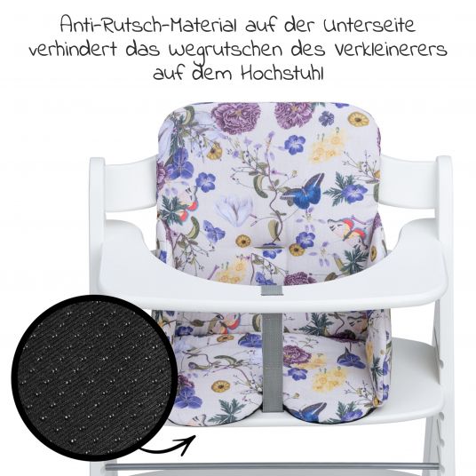 Hauck Sitzverkleinerer / Sitzkissen Highchair Baby Pad für Alpha Plus Hochstuhl - Floral Beige