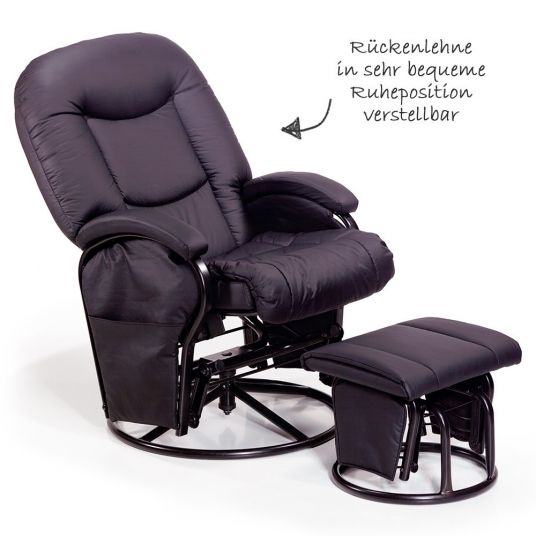 Hauck Glider Nursing & Relaxation Chair - Black
