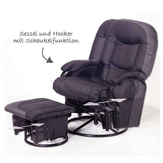 Hauck Glider Nursing & Relaxation Chair - Black