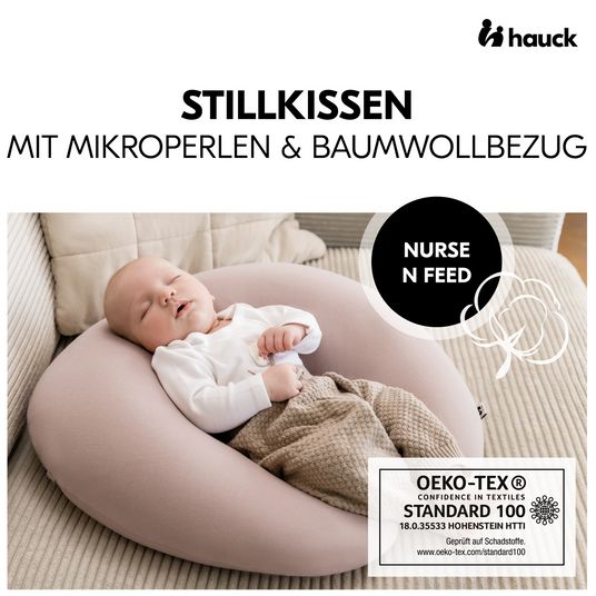 Hauck Stillkissen und Stillhilfe - Nurse N Feed - Smoky Pink