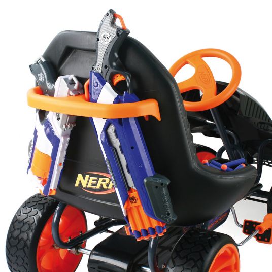 Hauck Toys for Kids Nerf Battle Racer - Go-kart / auto a pedali con staffe di montaggio per Nerf Blaster