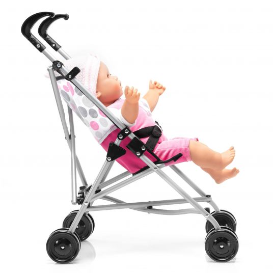 Hauck Toys for Kids Buggy Uno Mini delle bambole - Punto rosa