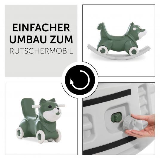 Hauck Toys for Kids Schaukeltier / Rutscher 1st Rocker - Fox Green