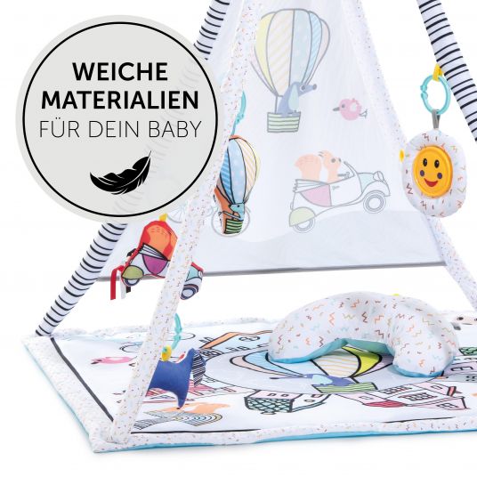 Hauck Toys for Kids Spielzelt mit Spielbogen 1st Tent - Balloon Ride White