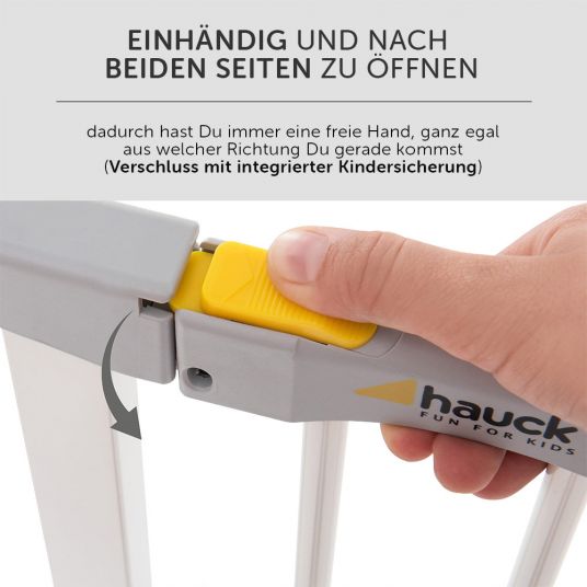Hauck Door guard Autoclose N Stop 2 (75 to 80 cm) self-closing, without drilling - White