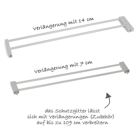 Hauck Türschutzgitter Deluxe Wood & Metal Safety Gate 75 - 81 cm
