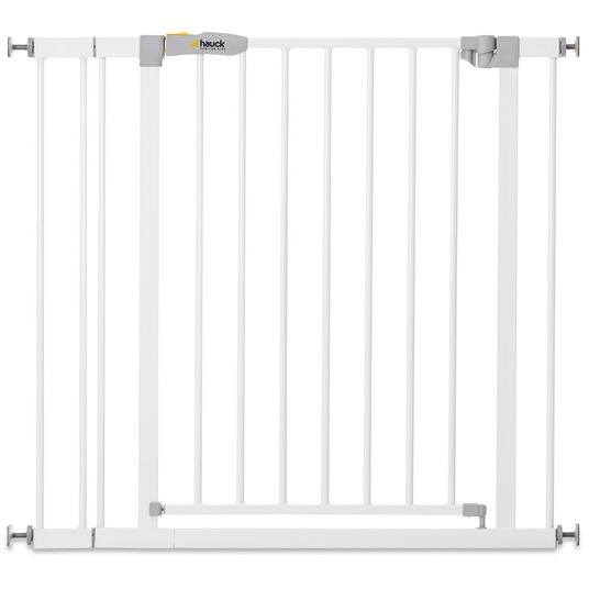 Hauck Door safety gate / stair gate Open N Stop KD (84 to 89 cm) incl. 9 cm extension - without drilling - White