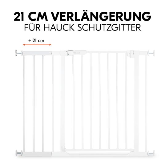 Hauck Safety gate extension Safety Gate Extension 21 cm - suitable for Hauck safety gate - White