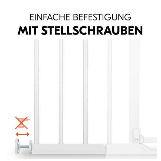 Hauck Türschutzgitter Verlängerung Safety Gate Extension 21 cm - passend für Hauck Schutzgitter - White