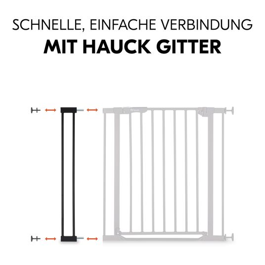 Hauck Estensione per cancello di sicurezza Estensione per cancello di sicurezza 9 cm - adatta al cancello di sicurezza Hauck - Nero