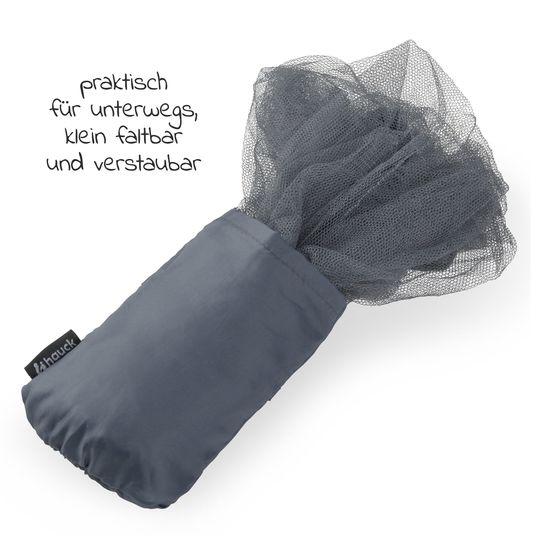 Hauck Universal Insektenschutz / Moskitonetz für Kinderwagen und Buggy - Grey