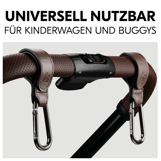 Hauck Universal Kinderwagen Haken für Tragetaschen / Wickeltaschen - Brown