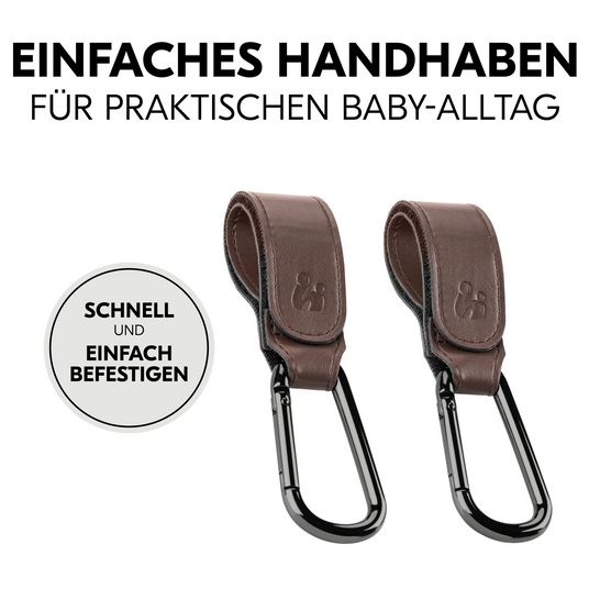 Hauck Universal stroller hook for carrycots / diaper bags - Brown