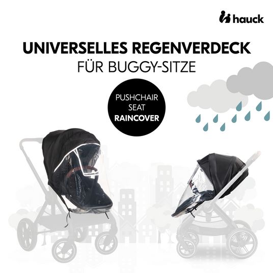 Hauck Universal Regenschutz für Kinderwagen (Sportsitze / Buggysitze)