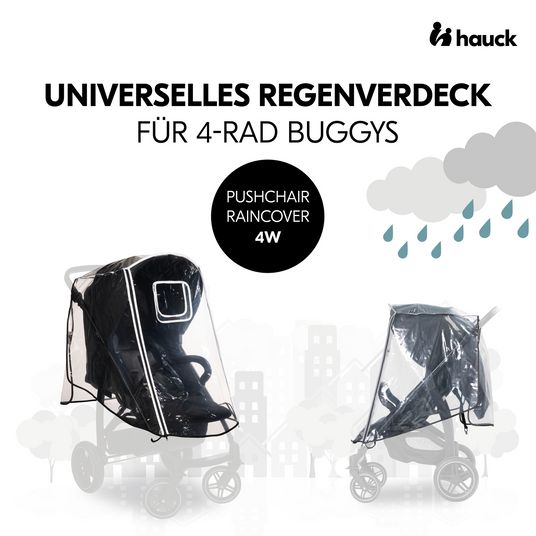 Hauck Universal raincover with large front opening for buggies & baby carriages
