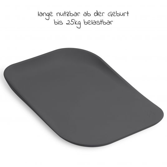 Hauck Changing mat Change N Clean non-slip & washable - Anthracite