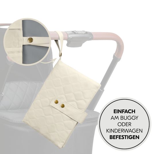 Hauck Diaper bag with changing mat - Change N Walk - Beige