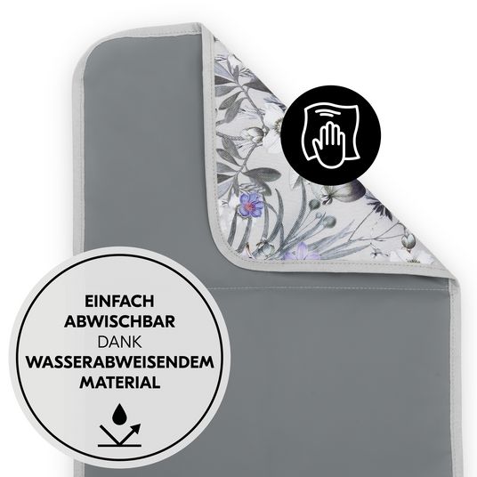Hauck Windeltasche mit Wickelunterlage - Change N Walk - Floral Grey