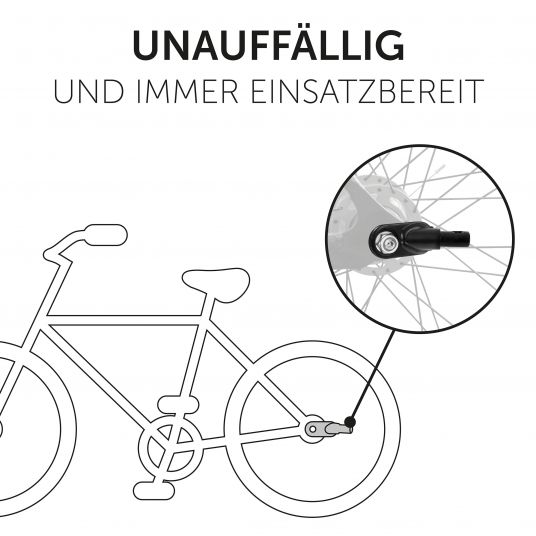 Hauck Zusatz- Fahrradkupplung für Dryk Duo Fahrradanhänger