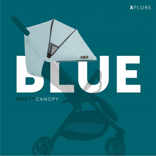 Hauck Additional sun canopy for stroller Swift X - Single Deluxe Canopy - Iceblue
