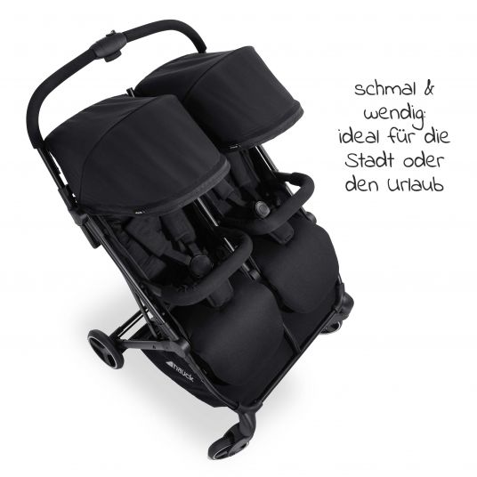 Hauck Passeggino gemellare Swift X Duo (fino a 36 kg) - Nero