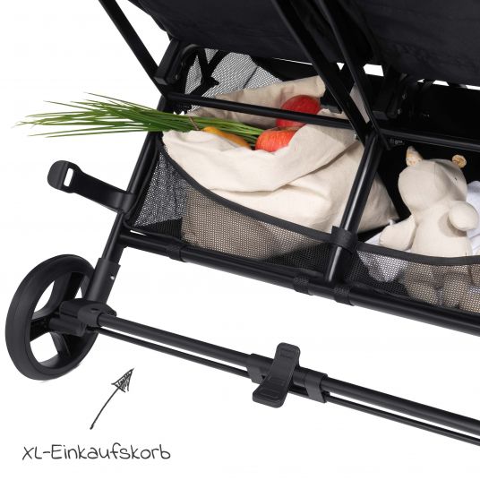 Hauck Passeggino gemellare Swift X Duo (fino a 36 kg) - Nero