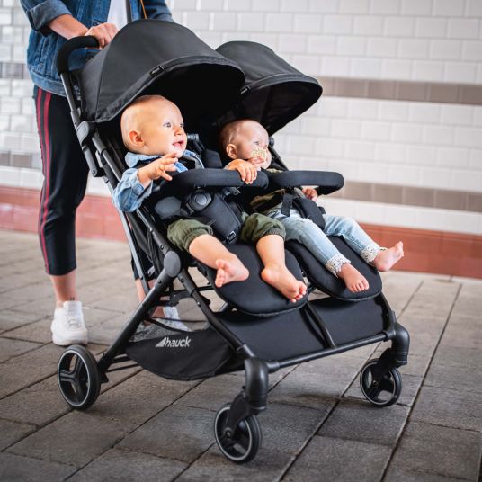 Hauck Passeggino gemellare Swift X Duo (fino a 36 kg) - Nero