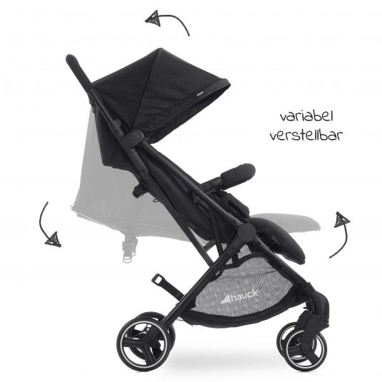 Hauck Zwillingsbuggy Swift X Duo (bis 36 kg) - Black