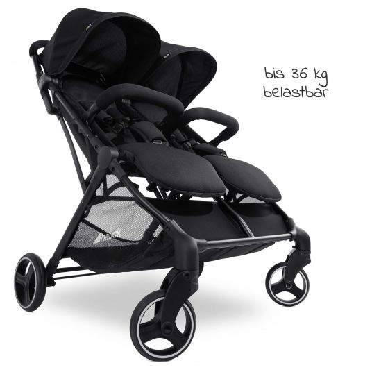 Hauck Passeggino gemellare Swift X Duo (fino a 36 kg) - Nero