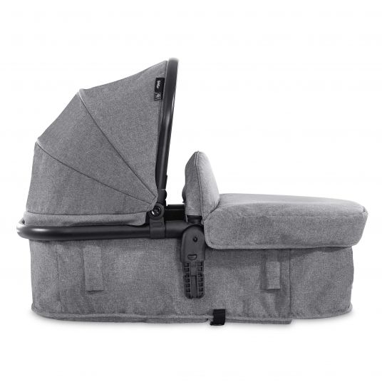 Hauck Twin stroller Atlantic Twin (incl. baby bath for newborn) - up to 36 kg loadable - Melange Grey