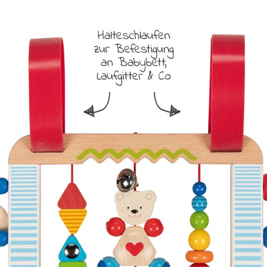Heimess Hängespielzeug Activity-Board - Herzbär