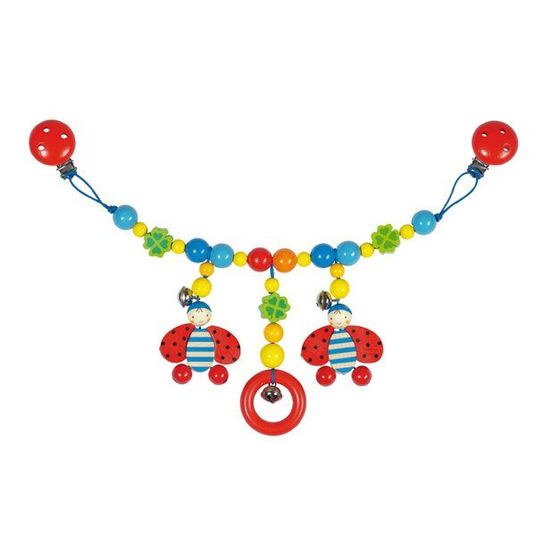 Heimess Baby carriage chain ladybird with bell