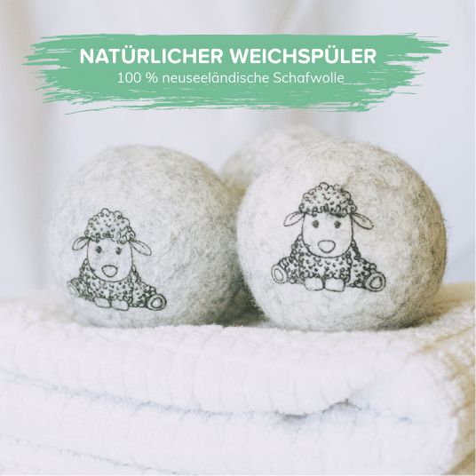 Heldengrün Öko-Trocknerbälle 6er Pack - Nachhaltiger Weichspüler