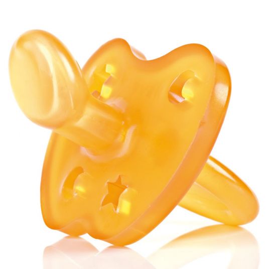 HEVEA Pacifier orthodontic - rubber from 3 M - Star & Moon