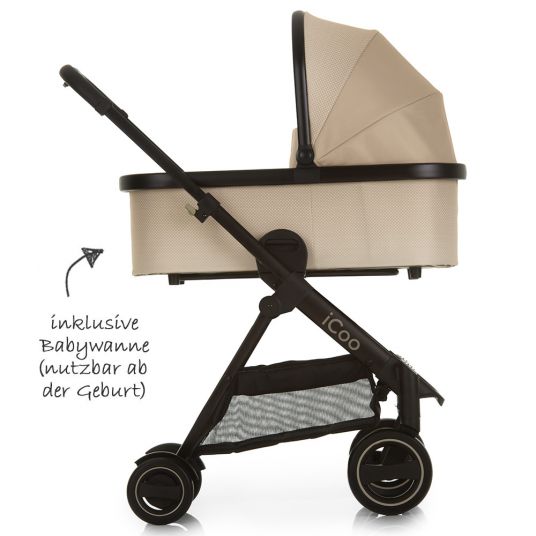 iCoo Stroller set Acrobat XL Plus Trioset - Sahara