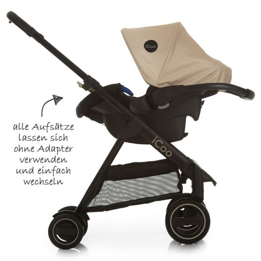 iCoo Stroller set Acrobat XL Plus Trioset - Sahara