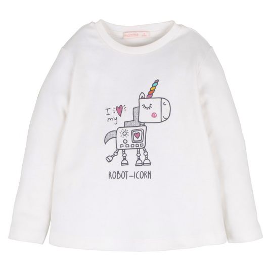 idilbaby Schlafanzug - Robot-Icorn - Pink / Weiß - Gr. 3-6m