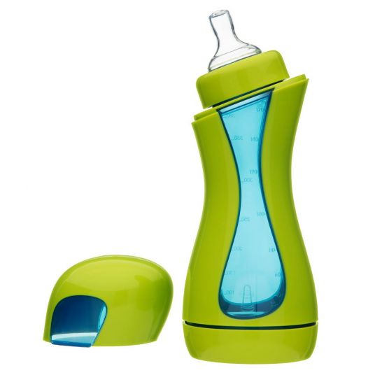 iiamo PP-Flasche 380 ml Home - Silikon Gr. 1 - Green Blue